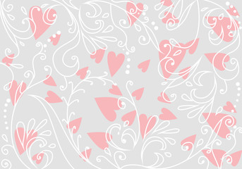 Beautiful floral romantic background