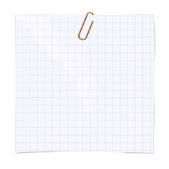 notizettel mit b&uuml;roklammer