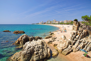 der Badeort Platja d`Aro an der Costa Brava