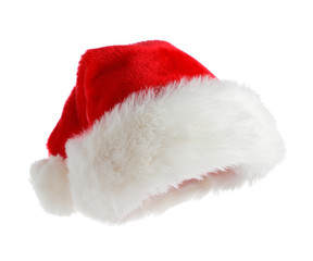 Obraz na płótnie Canvas Santa hat isolated on white