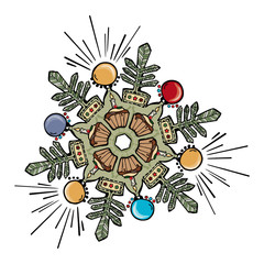 Christmas snowflake design