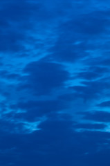 Fototapeta na wymiar Blue Evening Sky