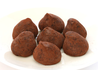 Chocolate truffle pralines sweets