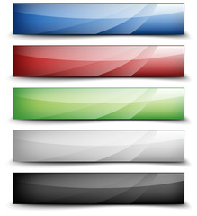 Fototapeta premium Banners with shadow