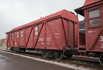 Fototapeta na wymiar Stary wagon kolejowy