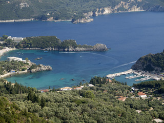 Fototapeta na wymiar Piękna zatoka na wyspie Korfu Grecja