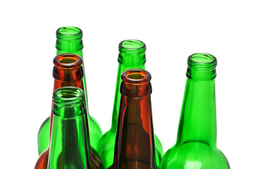colored beer bottles