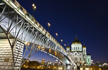 Obraz premium Moscow, cathedral of Jesus Christ Saviour