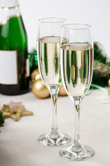 Glasses of champagne at New Year's Eve