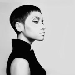 Naklejka premium Elegant lady