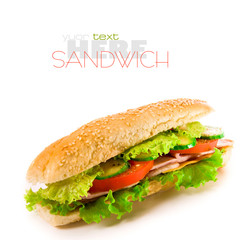 Ham and cheese sandwich