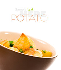 Roasted potatoes with herbs