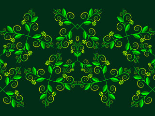 floral horizontal pattern