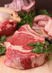 raw meat