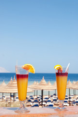 Cocktails at the pool