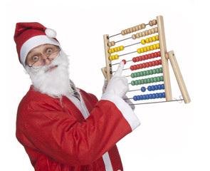 Babbo natale con pallottoliere