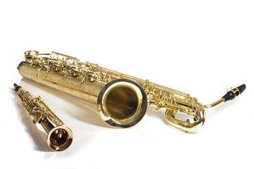 Sopran und Bariton Saxophone