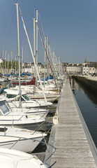 Fototapeta premium Harbor with sailboats. France