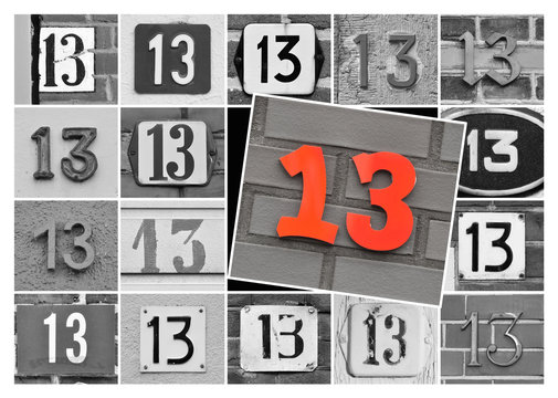 Collage Of Prime Number Thirteen