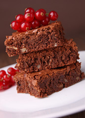 brownies and red currant