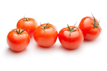 Tomatoes isolated on white background