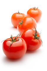 Tomatoes isolated on white background