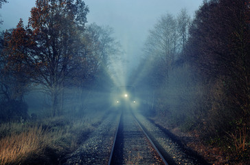 Train in Fog
