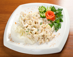 salad with sirloin chicken