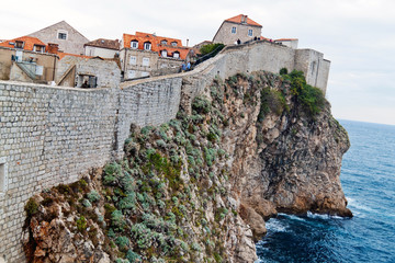 Kroatien, Dubrovnik, Stadtmauer