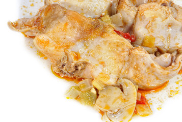 Conejo con pimentón.