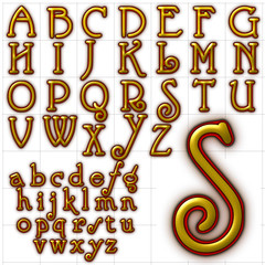 abc alphabet background nickel odeon font design