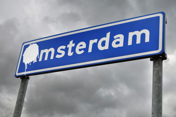 Obraz premium Sign of Amsterdam