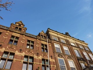 Fototapeta premium Historic houses in the center of the Hague in the Netherlands