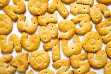 cracker in shape numerals