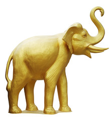 golden elephant sculptures