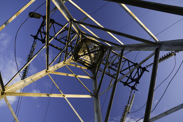 Support of line of electricity transmissions.
