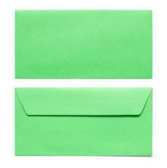 envelopes isolated on white