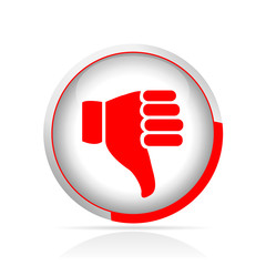 bouton avis négatif