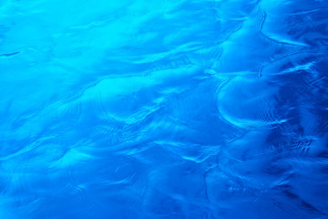 Abstract bright blue water background. Open sea. - 37076344
