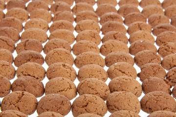 Background of ginger nuts, Dutch sweets