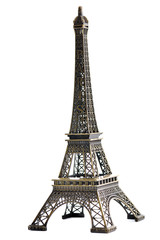 Fototapeta na wymiar Paryż Wieża Eiffla samodzielnie modelu