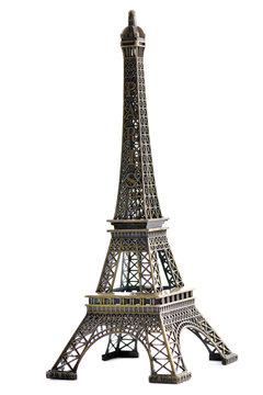 Paris Eiffel Tower Model Isolated