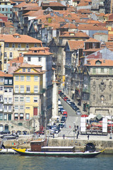 Fototapeta na wymiar Porto skyline from Vilanova de Gaia, Portugal