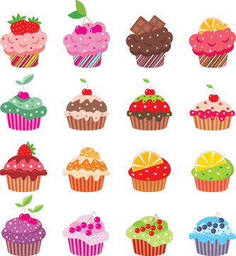 Cupcakes. vector
