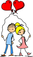 Девочка и мальчик в любви