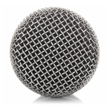 metallic microphone mesh