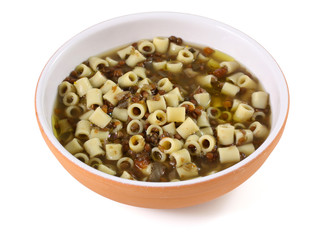 Pasta con lenticchie - Pasta with lentils