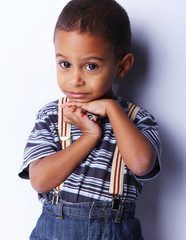 Handsome Young African American Boy