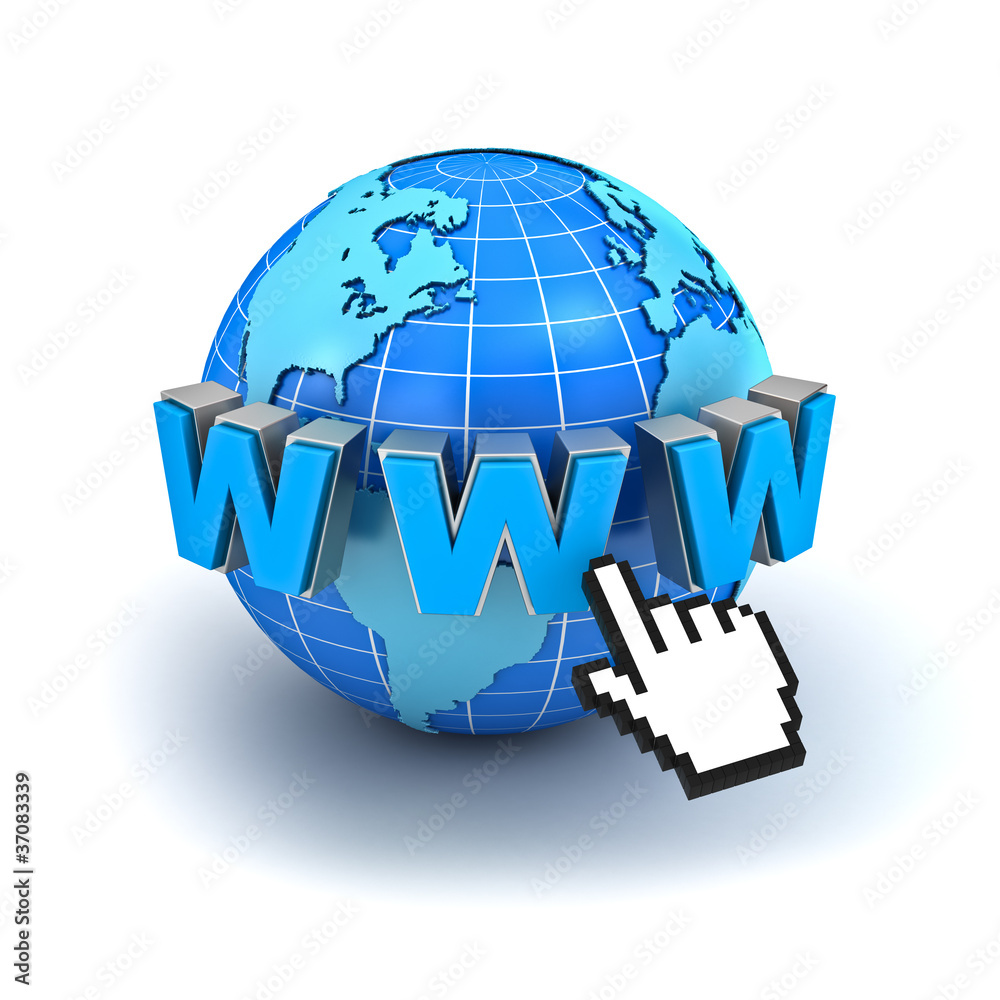 Poster internet world wide web concept