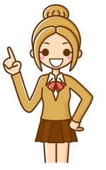 高校生　指差し